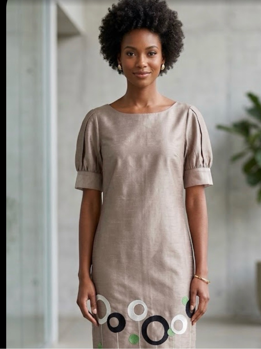 Celia Loe Vintage Dress Small Circle bottom Small